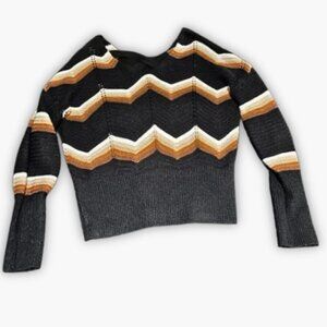 Facts Of Life Chevron Knit Sweater Size Small